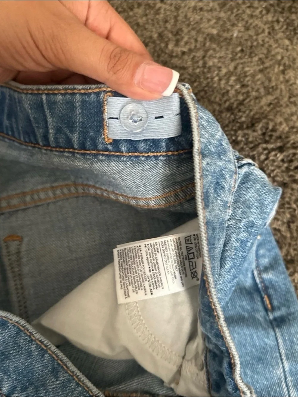 Old Navy girls straight jeans high rise size 14 0067